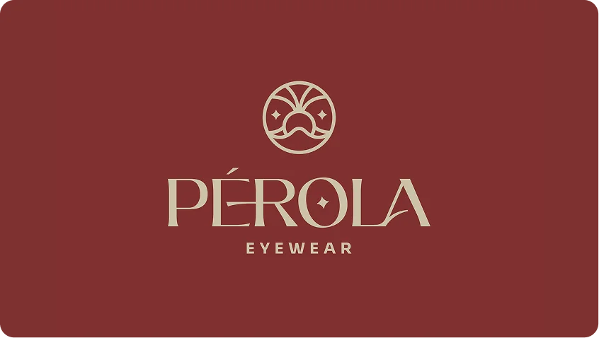 Identidade visual Pérola Eyewear