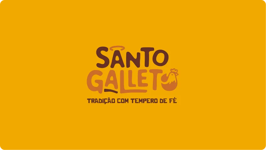 Identidade visual Santo Galleto
