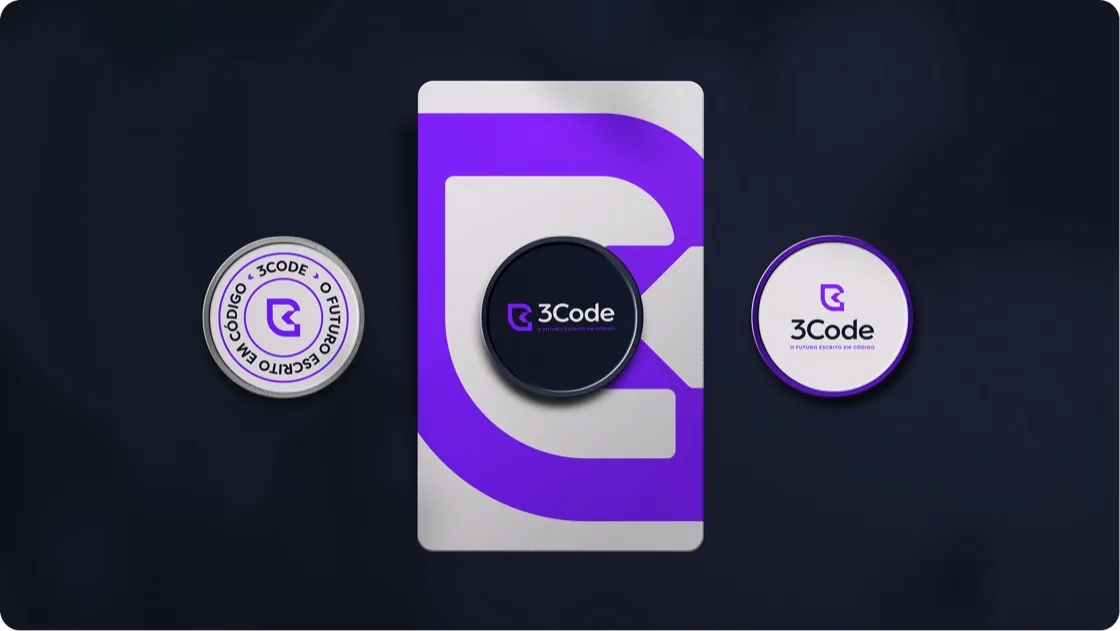 Brindes com a identidade visual 3Code