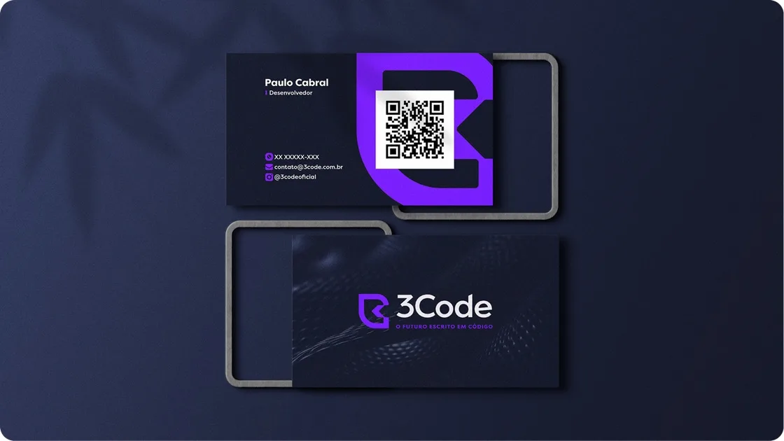 Cartão de visita 3Code
