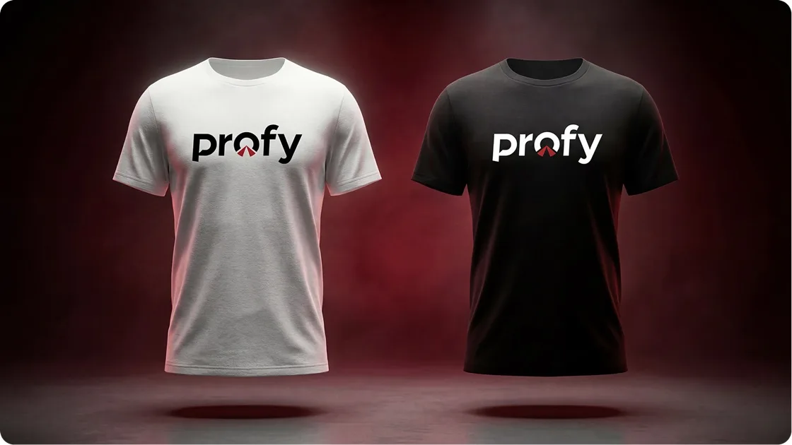 Camisetas com a identidade visual Profy