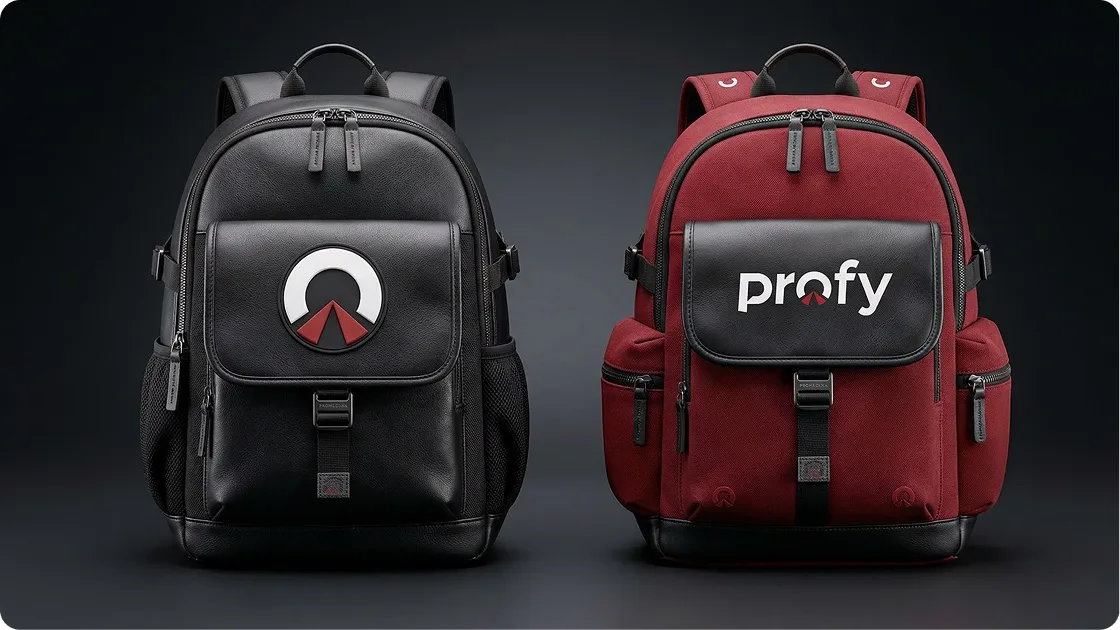 Mochilas com a identidade visual Profy