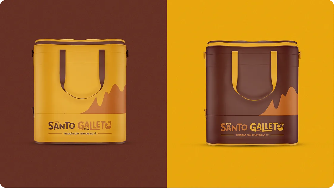 Sacolas térmicas de entrega Santo Galleto